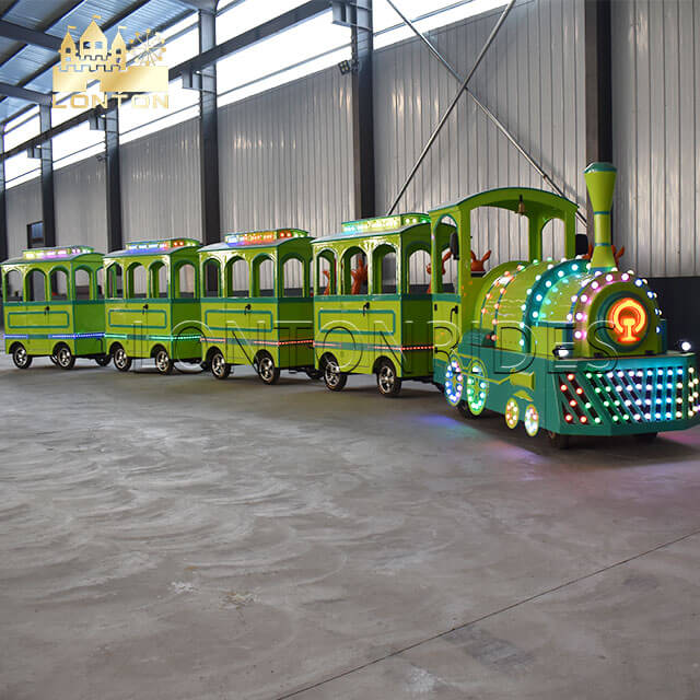 Forest Trackless train